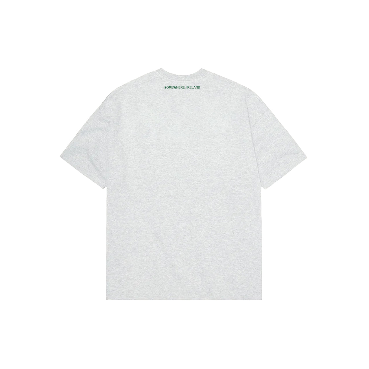 Grey Marl Double Logo Tee