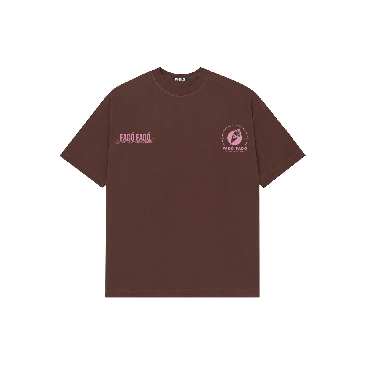 Chesnut Brown Double Logo Tee