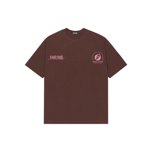 Chesnut Brown Double Logo Tee